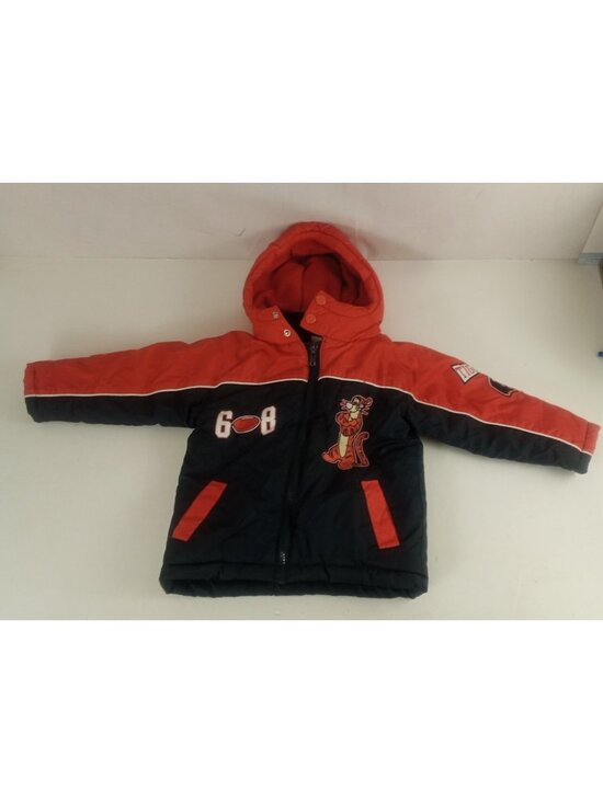 Disney Baby Other - Boys Disney Tigger Coat Jacket Size 18 months Navy Orange With Hood